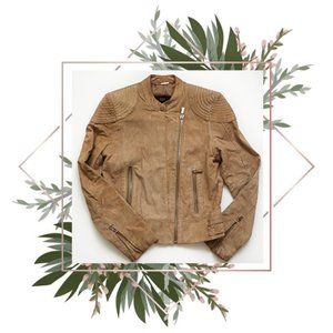 𝙇𝘼𝙎𝙏 𝘾𝙃𝘼𝙉𝘾𝙀!! MANGO | Suede biker jacket